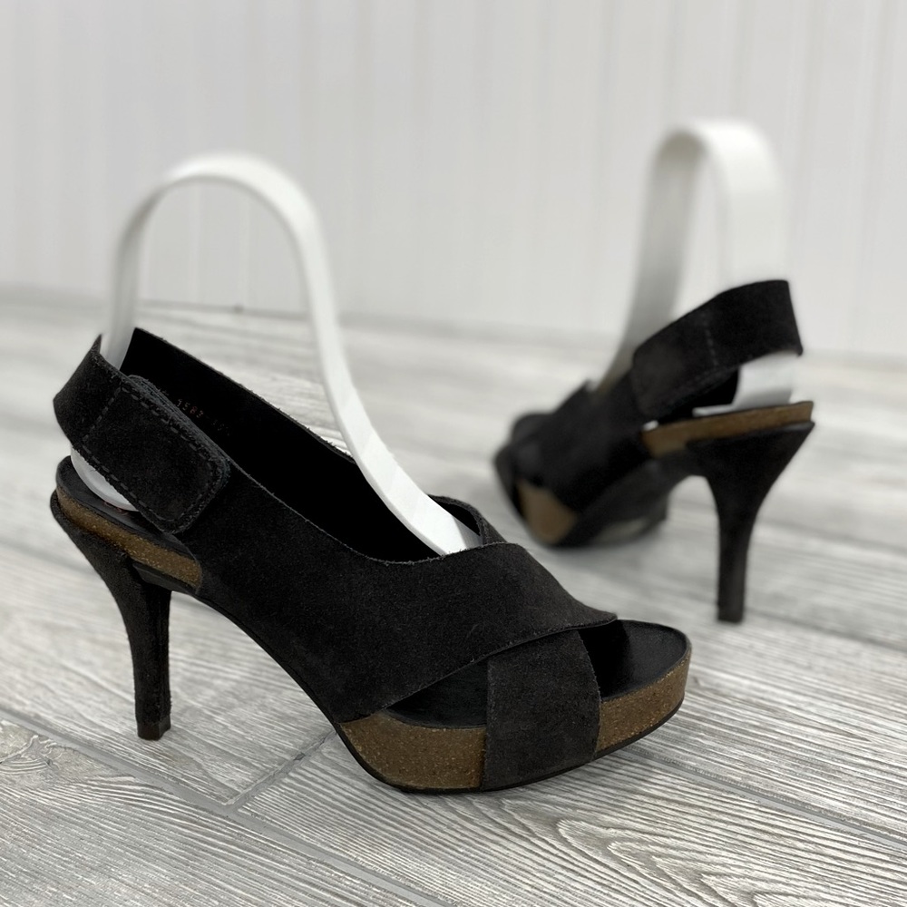 Pedro Garcia Libby Brown Suede Criss Cross Sandals